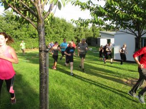 Outdoor circuit training, August 2016